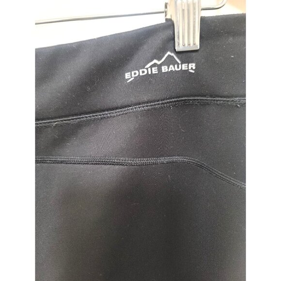 Eddie Bauer Women's Black Stretch Athletic Pants Medium Polyester Blend fleece l - Picture 4 of 9